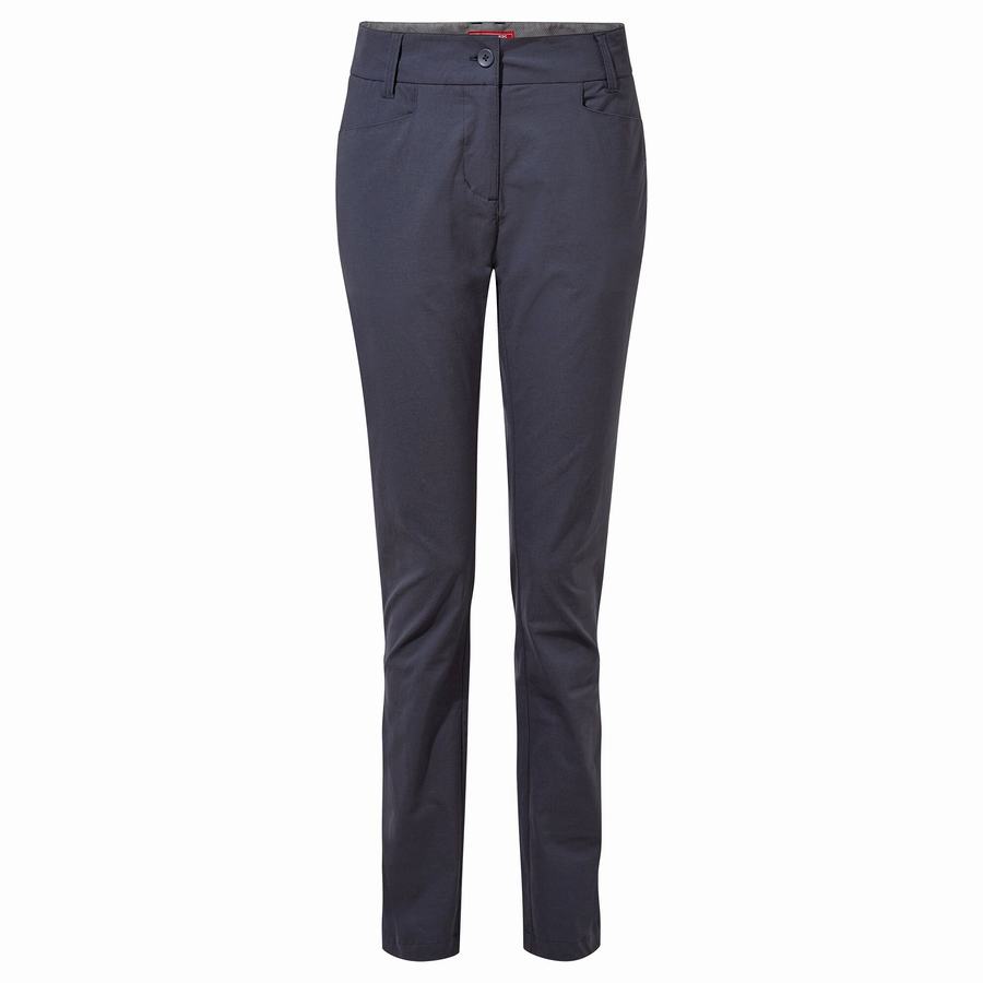 Navy Craghoppers NosiLife Clara II Women's Trousers | AAQ171QZ