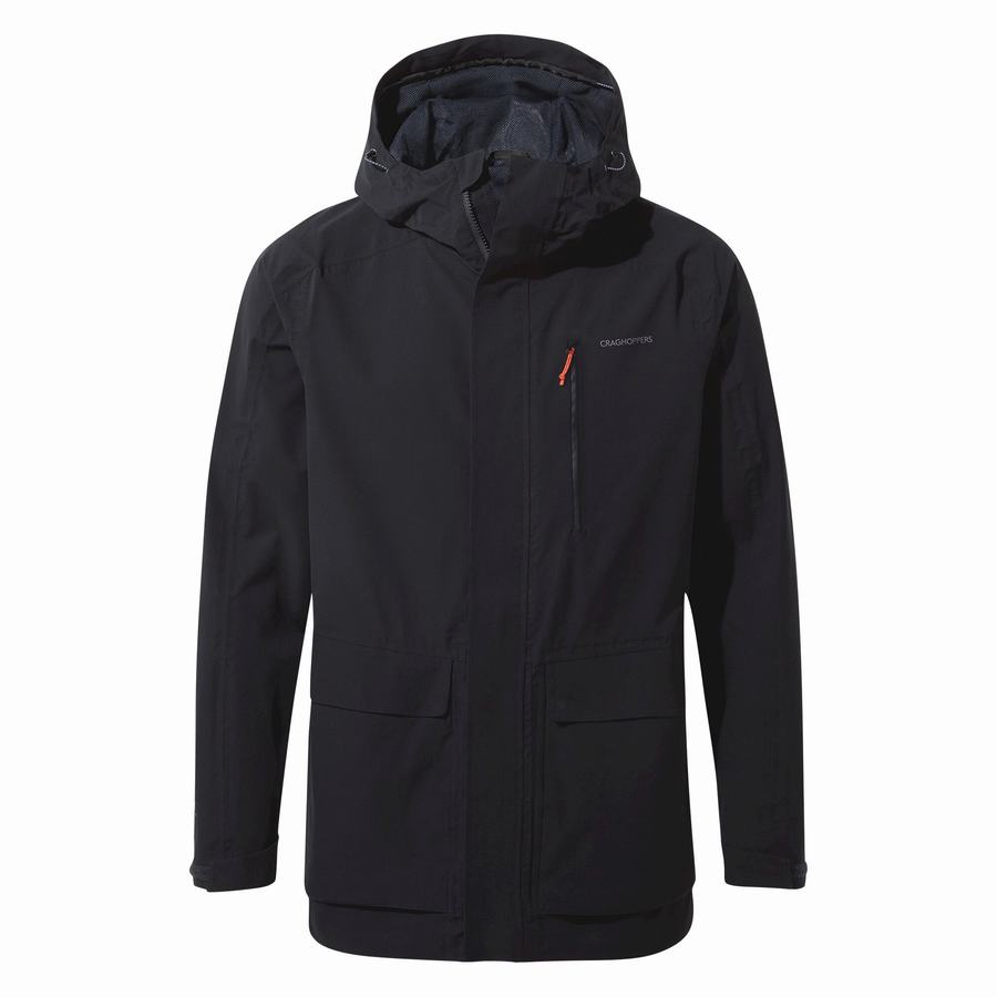 Navy Craghoppers Waterproof Lorton Men's Jackets | QTN2213UB