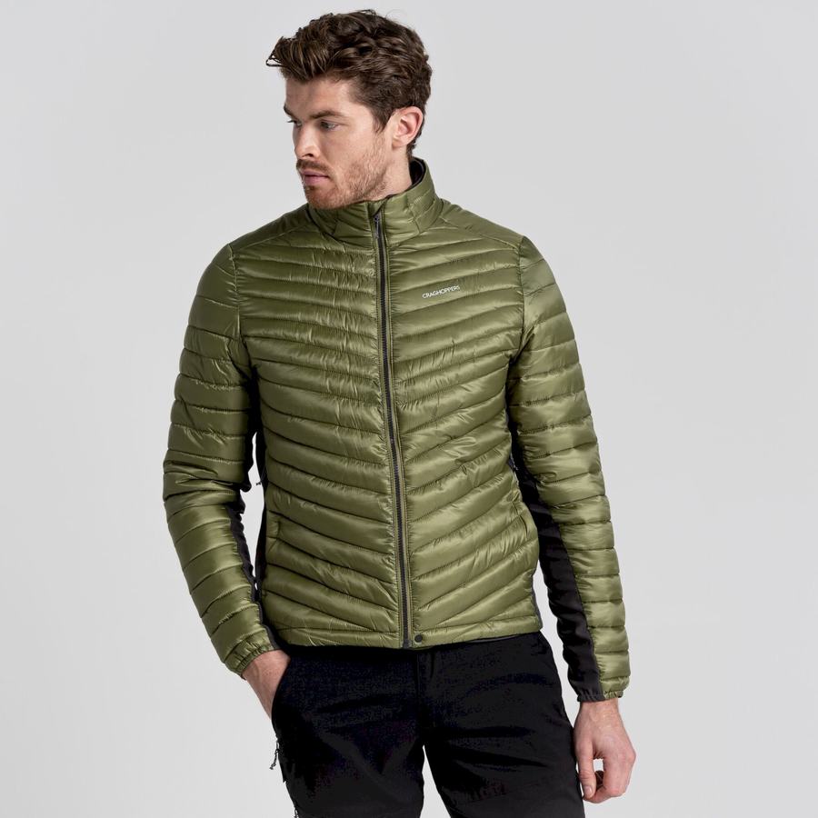 Olive Green Craghoppers ExpoLite Insulated Men's Jackets | RXI4149DK