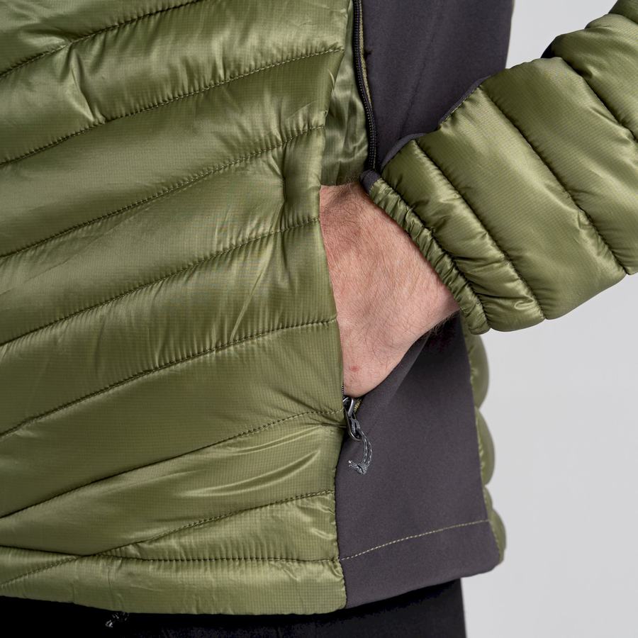 Olive Green Craghoppers ExpoLite Insulated Men's Jackets | RXI4149DK