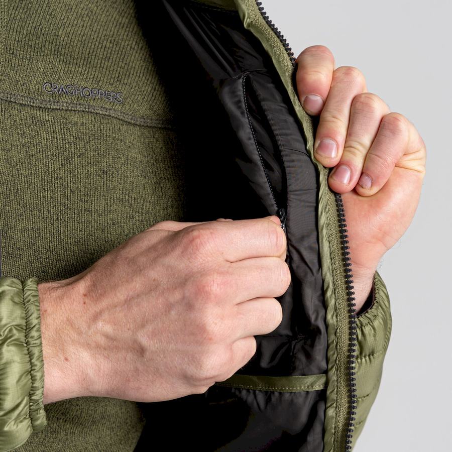 Olive Green Craghoppers ExpoLite Insulated Men's Jackets | RXI4149DK