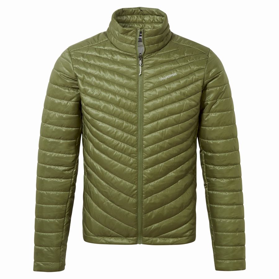 Olive Green Craghoppers Lorton Pro 3 in 1 Men's Jackets | YJH8824TK