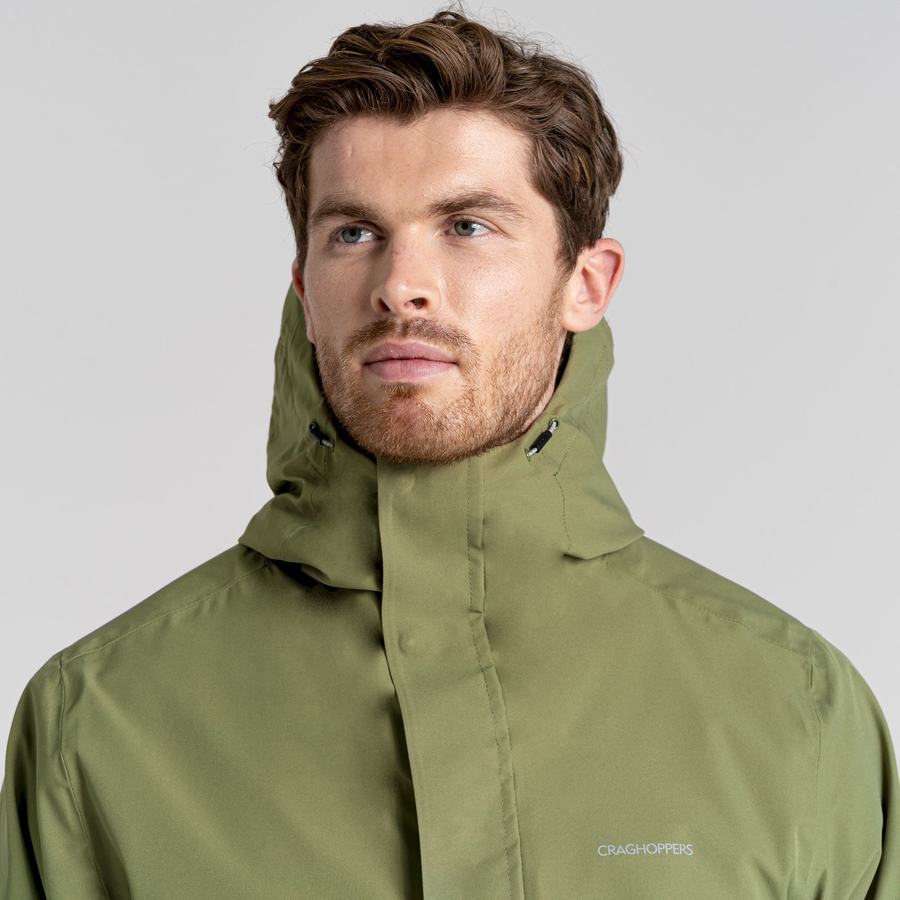 Olive Green Craghoppers Lorton Pro 3 in 1 Men's Jackets | YJH8824TK