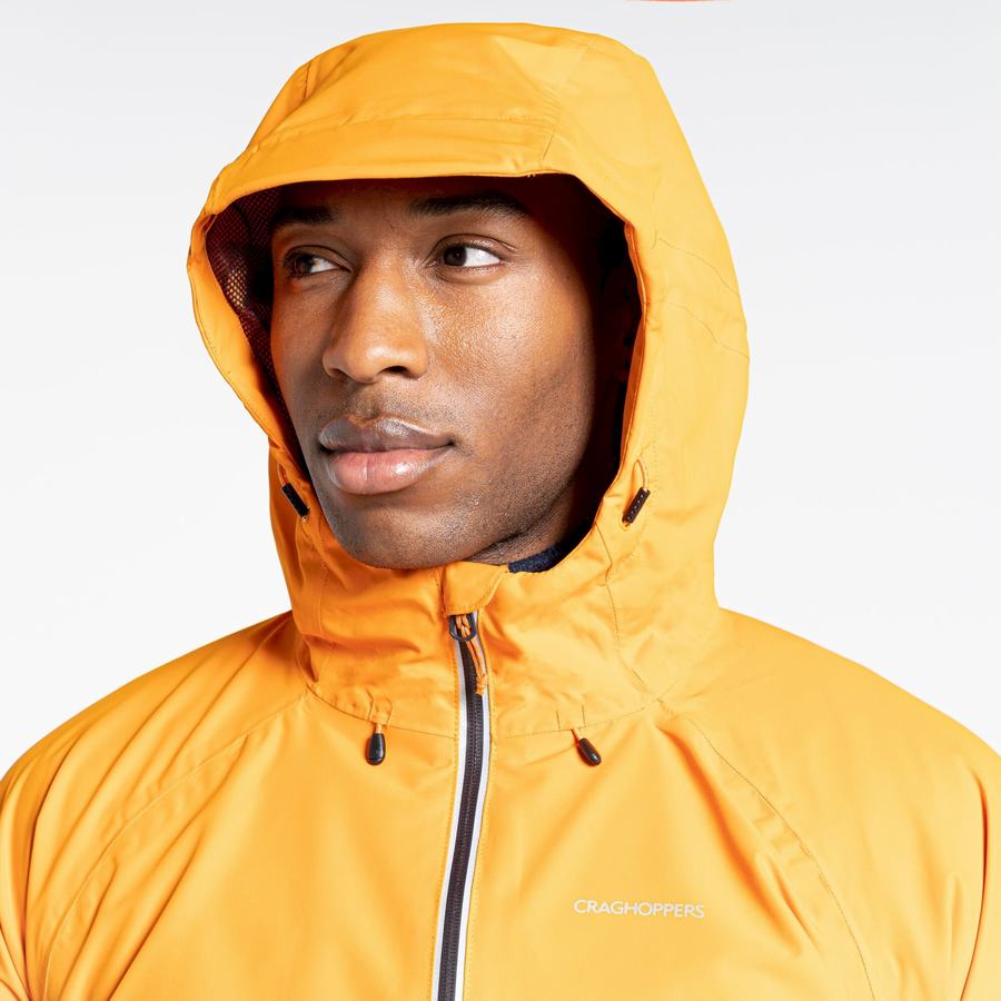 Orange Black Craghoppers Waterproof Atlas Men's Jackets | GQK1021JA