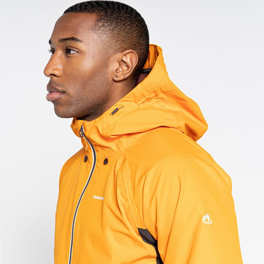 Orange Black Craghoppers Waterproof Atlas Men's Jackets | GQK1021JA