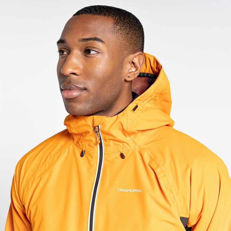 Orange Black Craghoppers Waterproof Atlas Men's Jackets | GQK1021JA