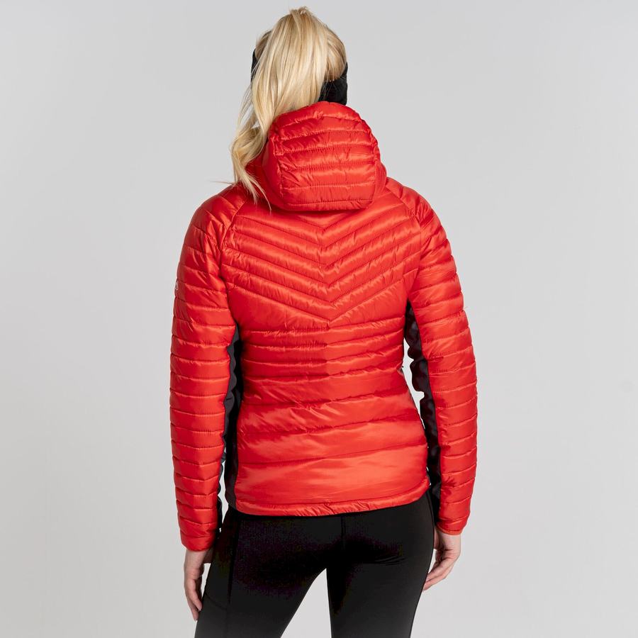 Orange Craghoppers ExpoLite Insulated Hooded Women's Jackets | QJO8556TK