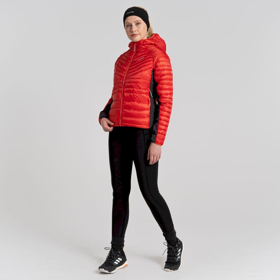 Orange Craghoppers ExpoLite Insulated Hooded Women's Jackets | QJO8556TK