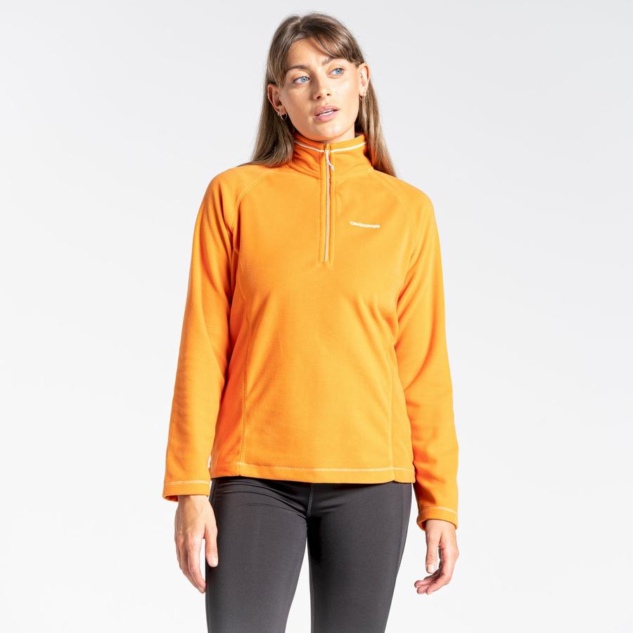 Orange Craghoppers Miska Half Zip Women's Sweaters | XKZ651KI