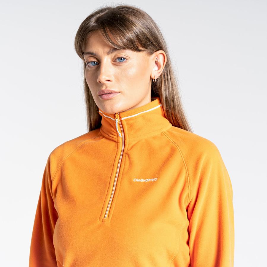 Orange Craghoppers Miska Half Zip Women's Sweaters | XKZ651KI