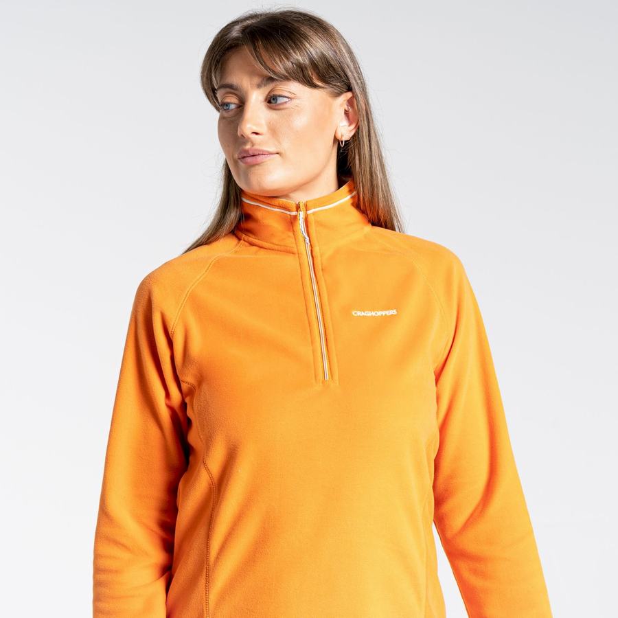 Orange Craghoppers Miska Half Zip Women's Sweaters | XKZ651KI