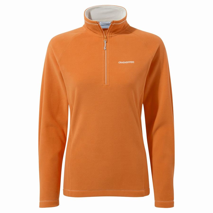 Orange Craghoppers Miska Half Zip Women's Sweaters | XKZ651KI