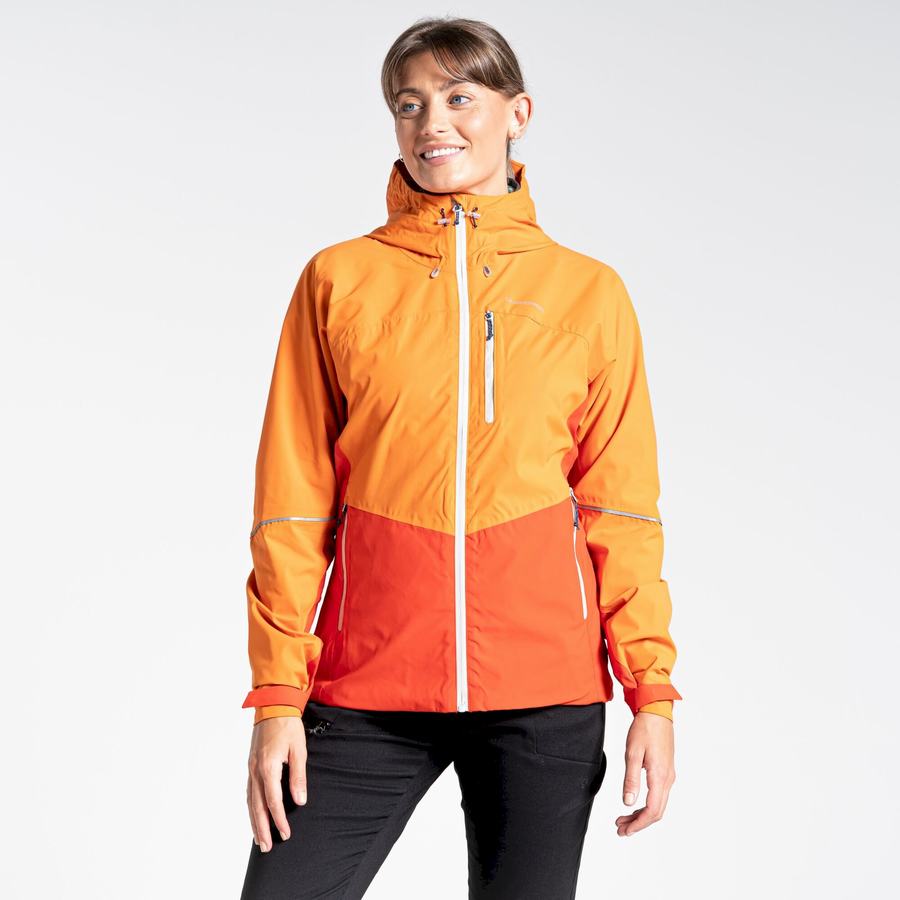 Orange Craghoppers Waterproof Dynamic Women's Jackets | BGY5711VS