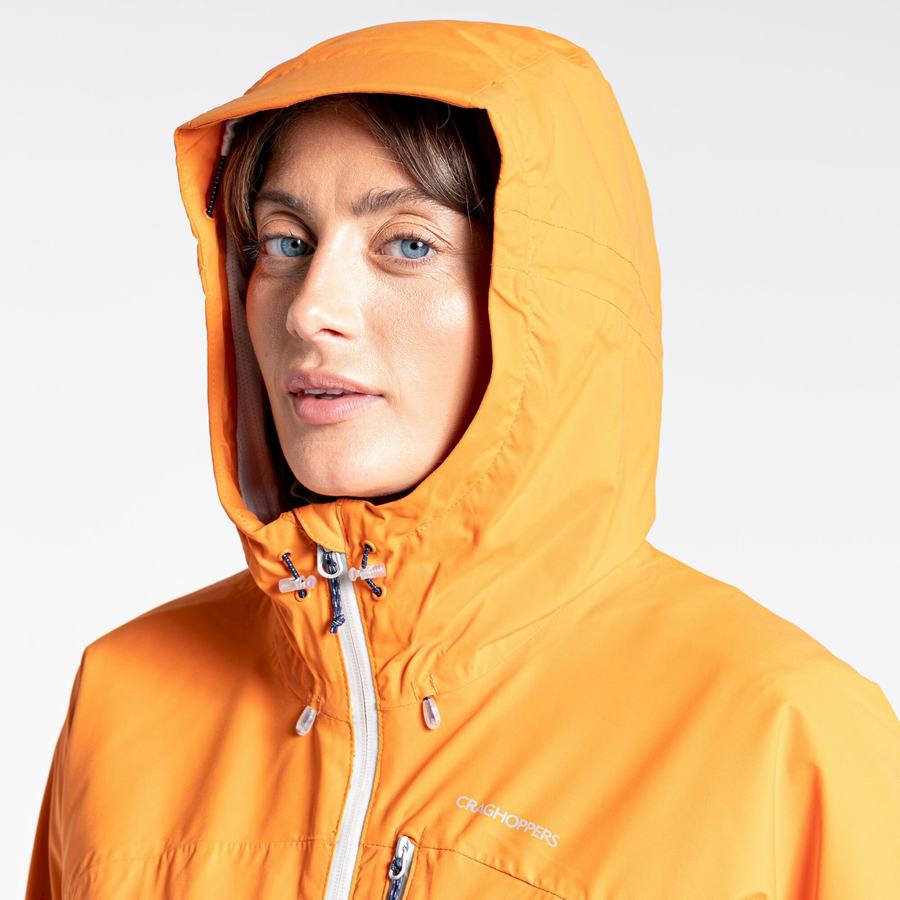 Orange Craghoppers Waterproof Dynamic Women's Jackets | BGY5711VS