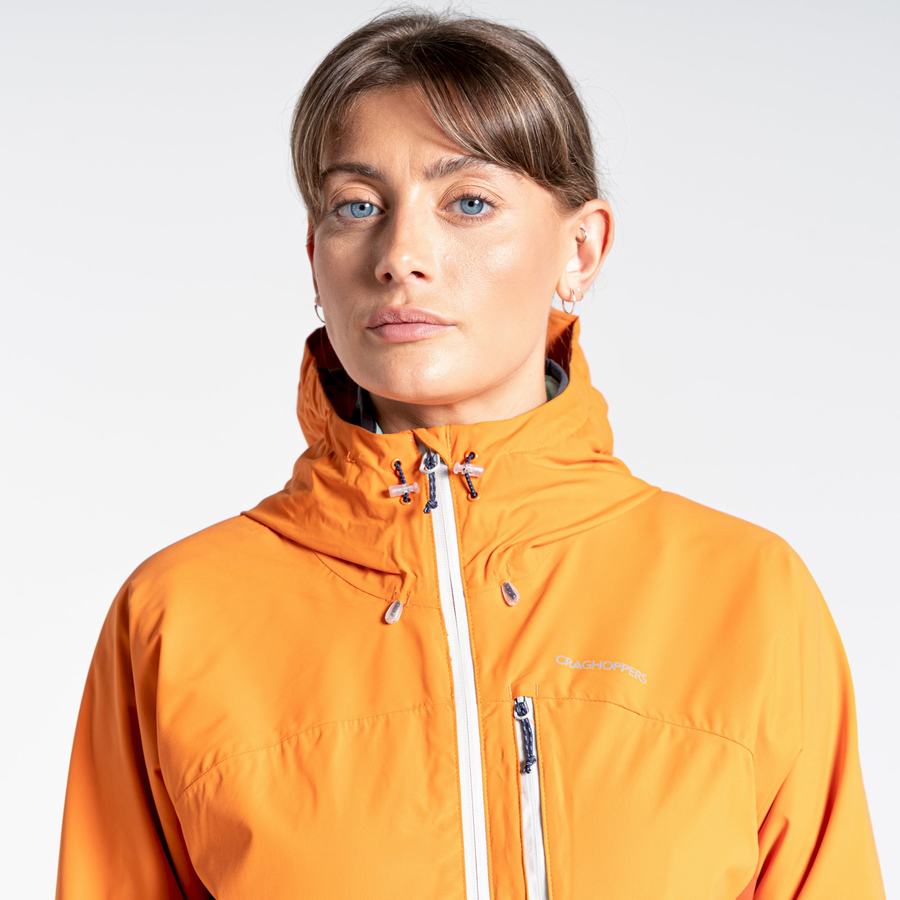 Orange Craghoppers Waterproof Dynamic Women's Jackets | BGY5711VS