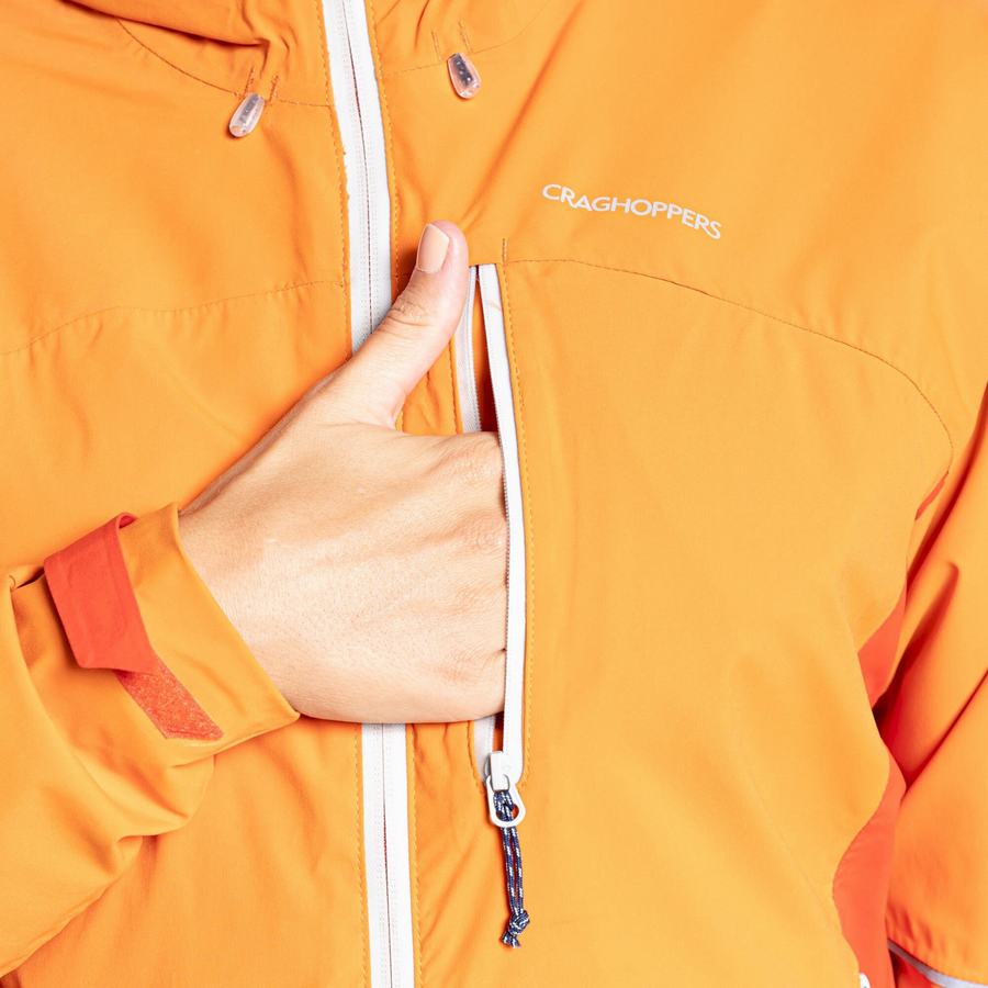 Orange Craghoppers Waterproof Dynamic Women's Jackets | BGY5711VS