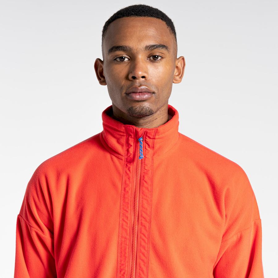 Orange Red Blue Craghoppers Welwood Half Zip Men's Sweaters | THZ8760HK