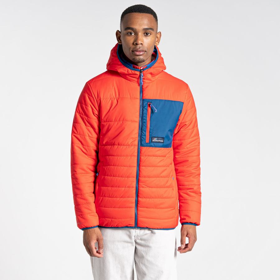 Orange Red Craghoppers Cameo CompressLite Hooded Women's Jackets | LXQ4955WX