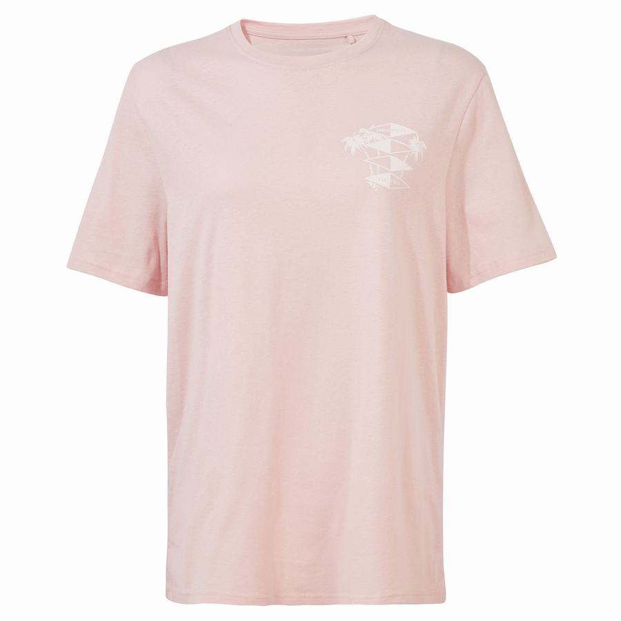 Pink Craghoppers Nosibotanical Sten Short Sleeved Men's T-Shirts | QBU6915VC