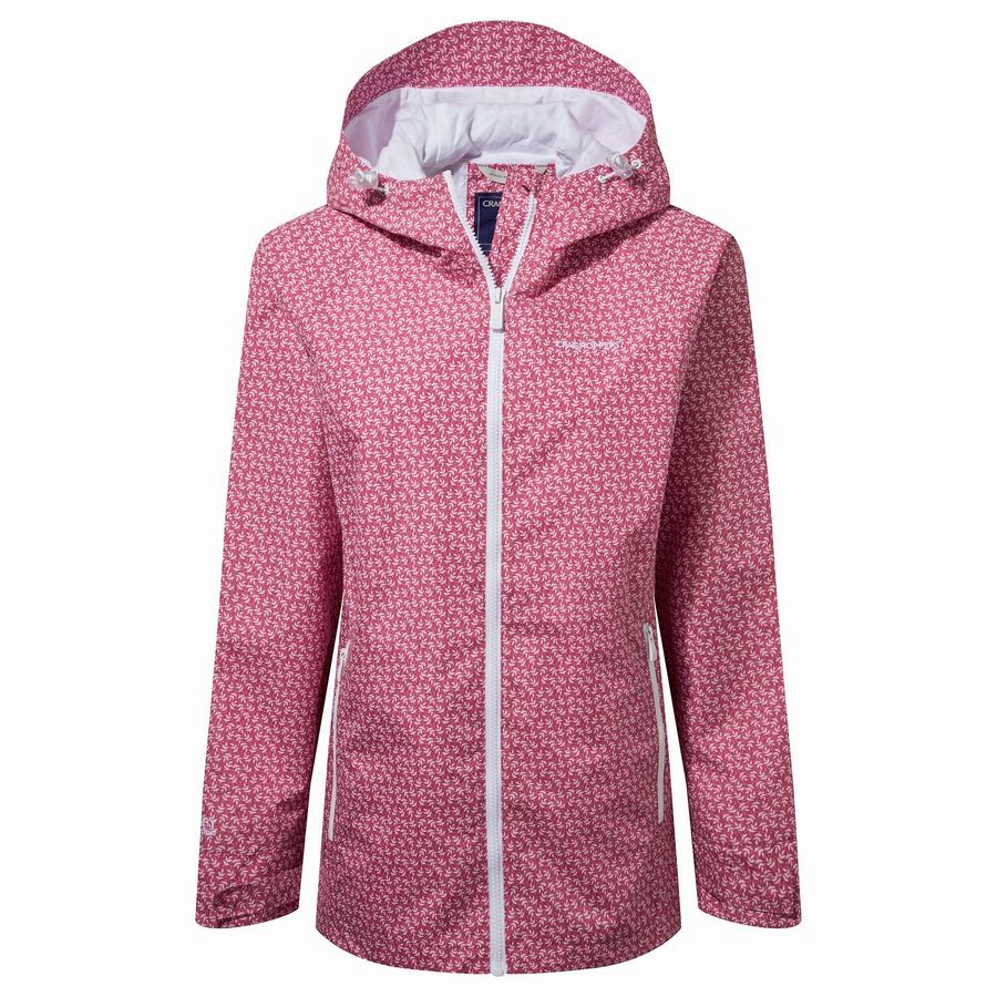 Pink Craghoppers Waterproof Laurel Women's Jackets | LIT1437XU