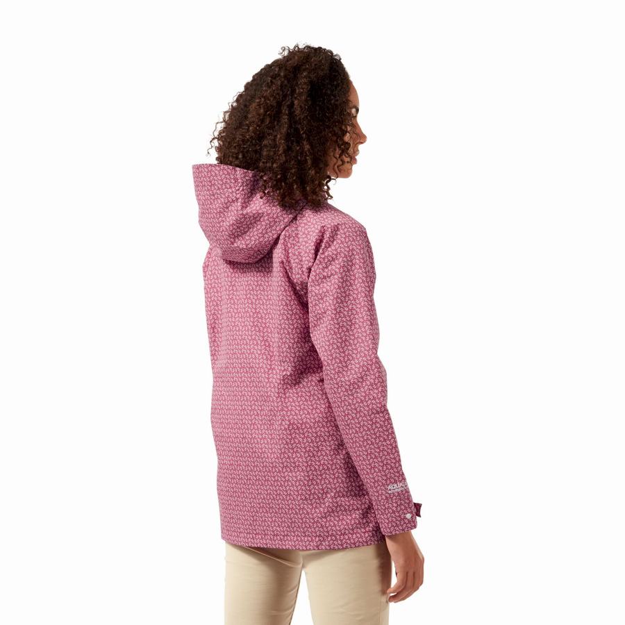 Pink Craghoppers Waterproof Laurel Women's Jackets | LIT1437XU