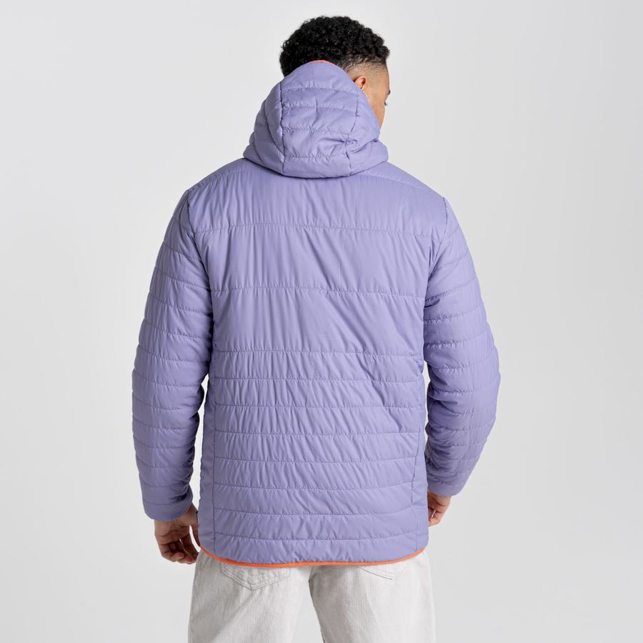 Purple Craghoppers Cameo CompressLite Hooded Men's Jackets | CEC5026FV