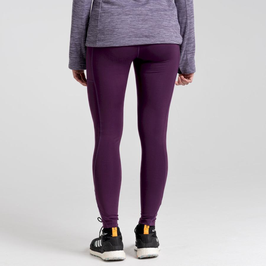 Purple Craghoppers Kiwi Pro Women's Leggings | PRS5962AC