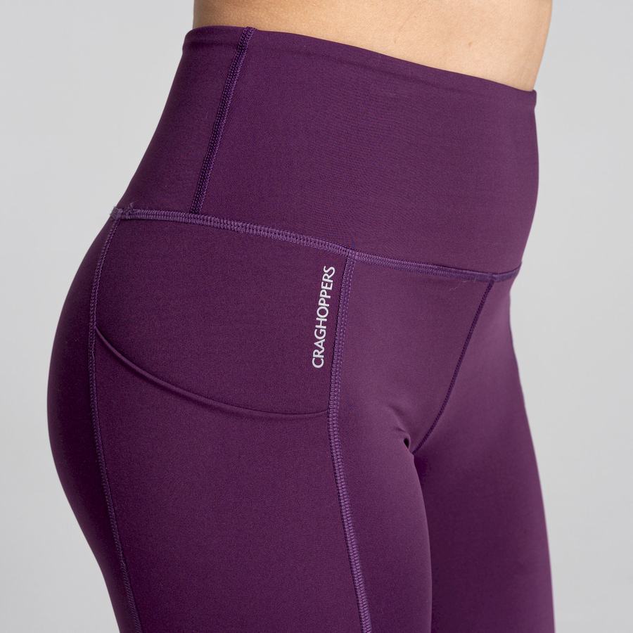 Purple Craghoppers Kiwi Pro Women's Leggings | PRS5962AC