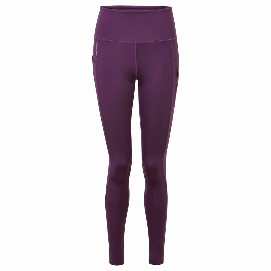 Purple Craghoppers Kiwi Pro Women's Leggings | PRS5962AC