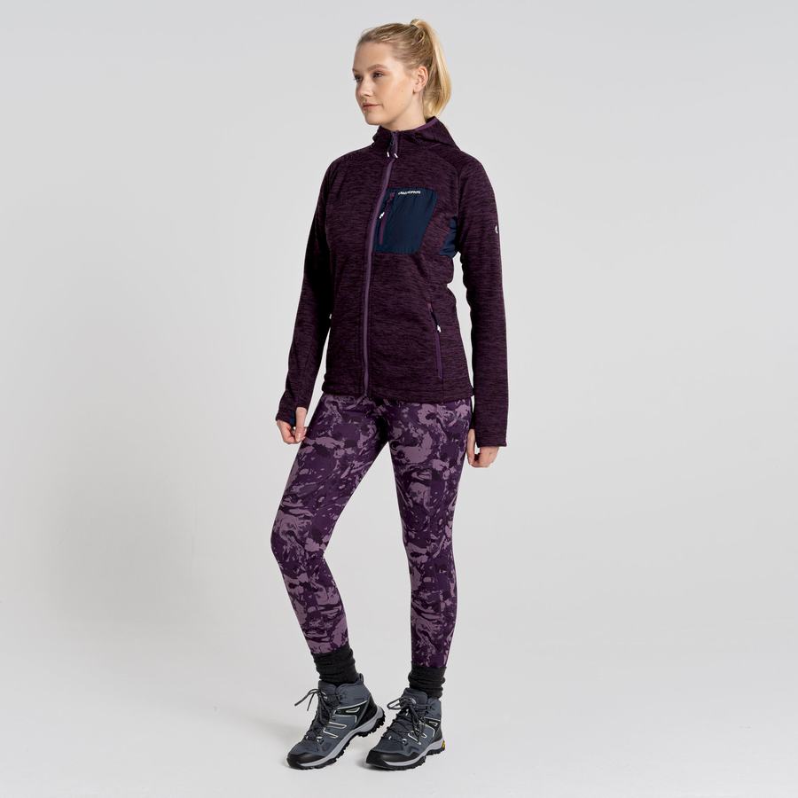 Purple Craghoppers Kiwi Thermal Women's Leggings | IEQ5382NO