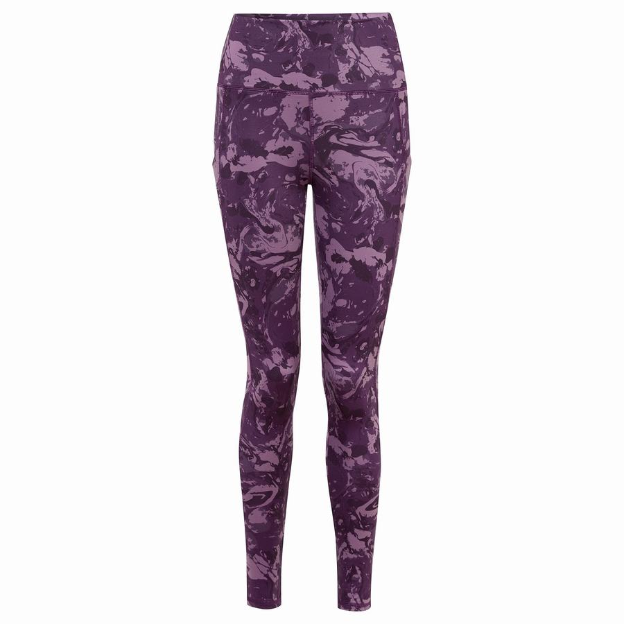 Purple Craghoppers Kiwi Thermal Women's Leggings | IEQ5382NO