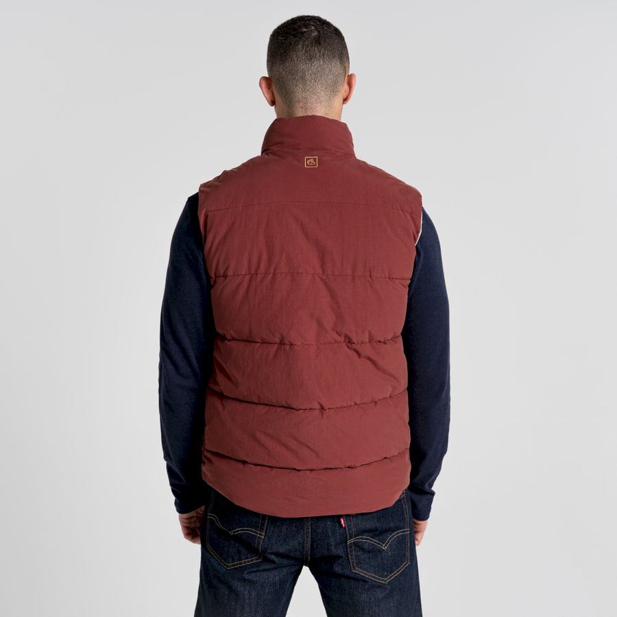 Red Craghoppers Dunbeath Vest Men's Gilets | KHC563RZ