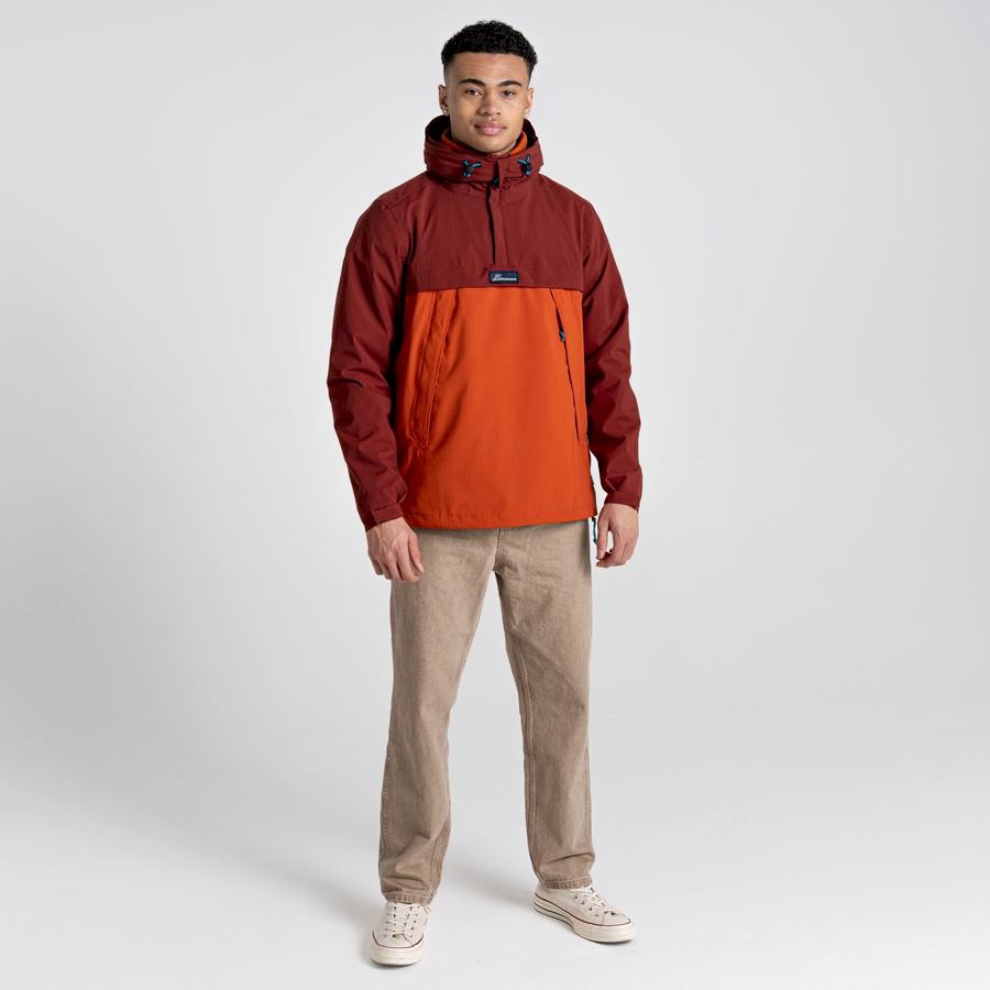 Red Orange Craghoppers Waterproof Anderson Cagoule Men's Jackets | MZB940LV