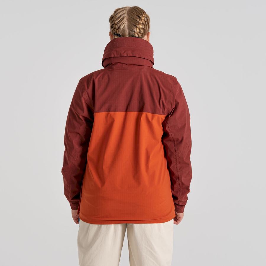 Red Orange Craghoppers Waterproof Anderson Cagoule Men's Jackets | MZB940LV