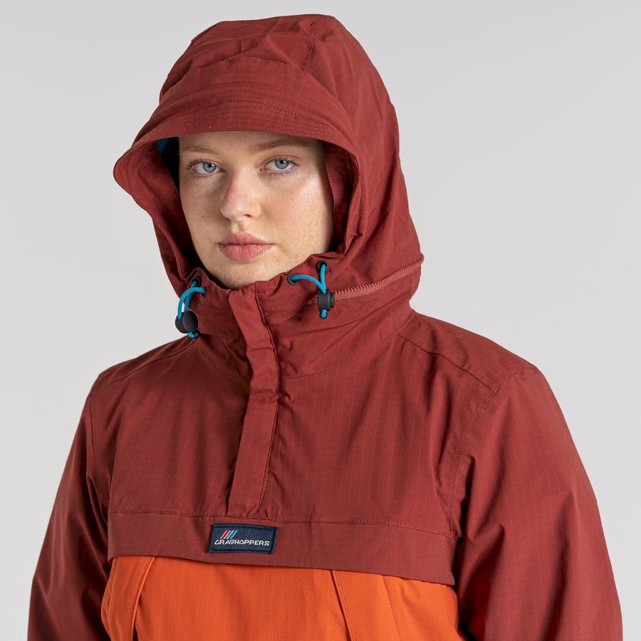 Red Orange Craghoppers Waterproof Anderson Cagoule Men's Jackets | MZB940LV