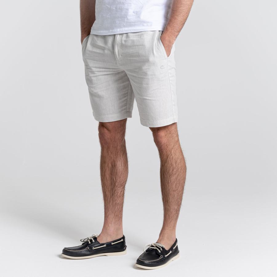 Silver Craghoppers Nosibotanical Buck Men's Shorts | QTE3572BK