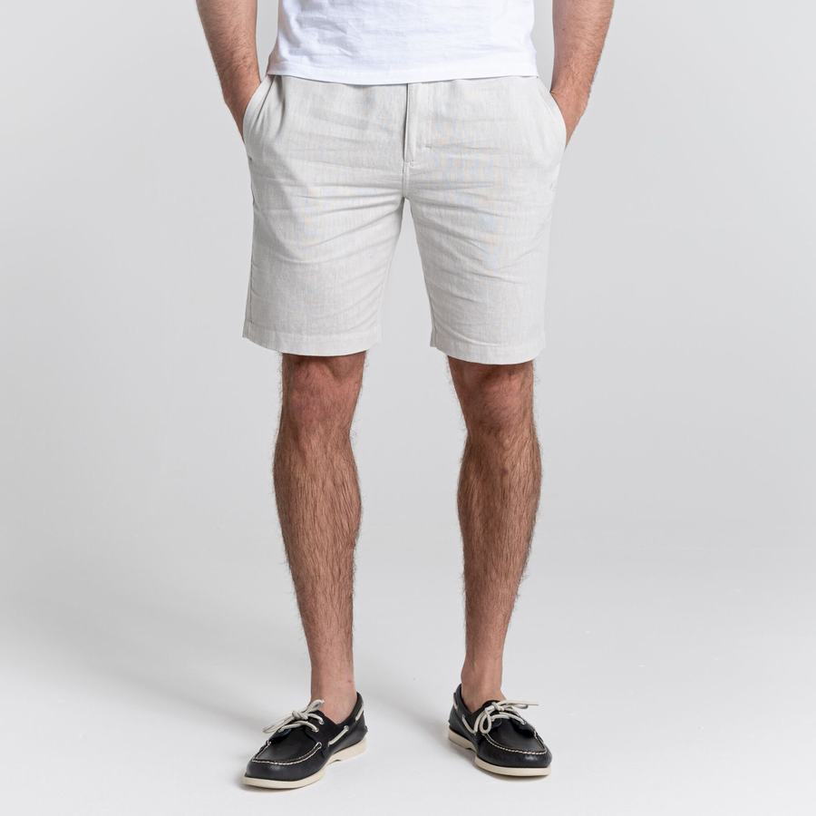 Silver Craghoppers Nosibotanical Buck Men's Shorts | QTE3572BK