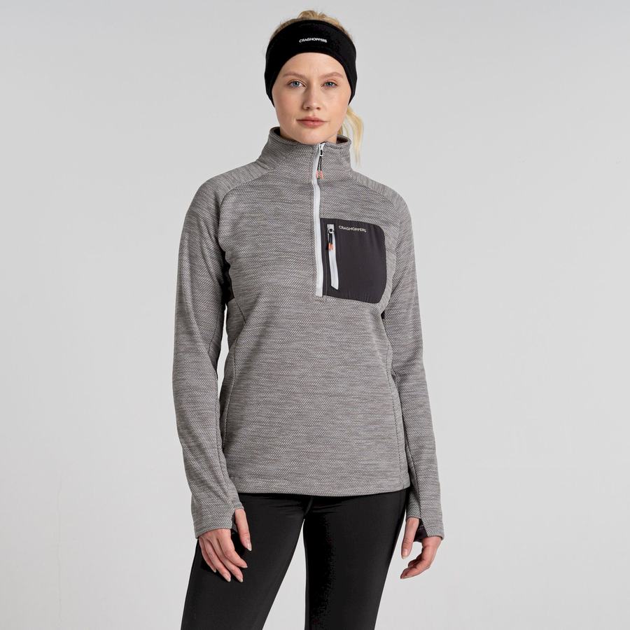 Silver Craghoppers Trina Half Zip Women's Sweaters | XCB727FI