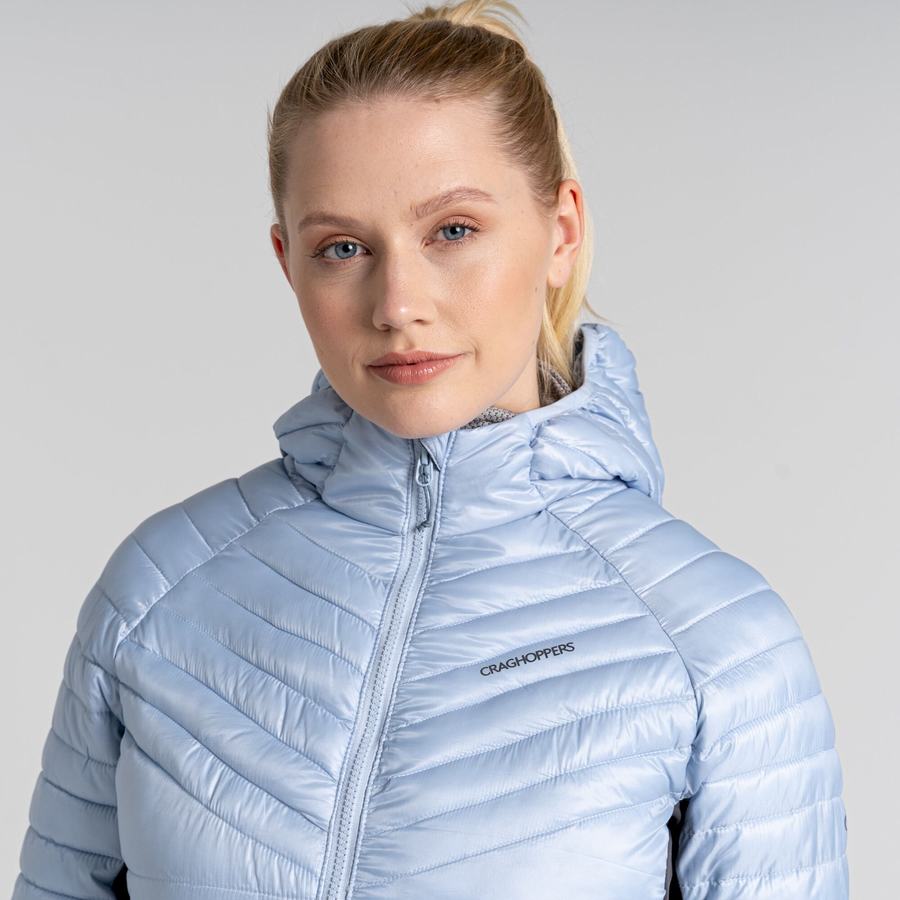 White Craghoppers ExpoLite Insulated Hooded Women's Jackets | STX2930LM