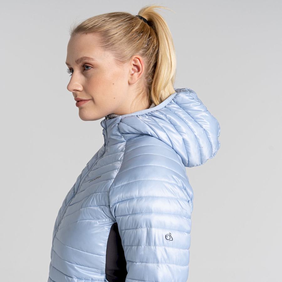 White Craghoppers ExpoLite Insulated Hooded Women's Jackets | STX2930LM