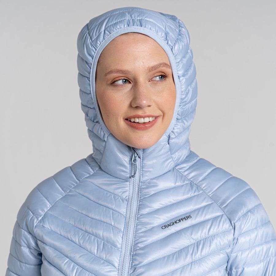 White Craghoppers ExpoLite Insulated Hooded Women's Jackets | STX2930LM