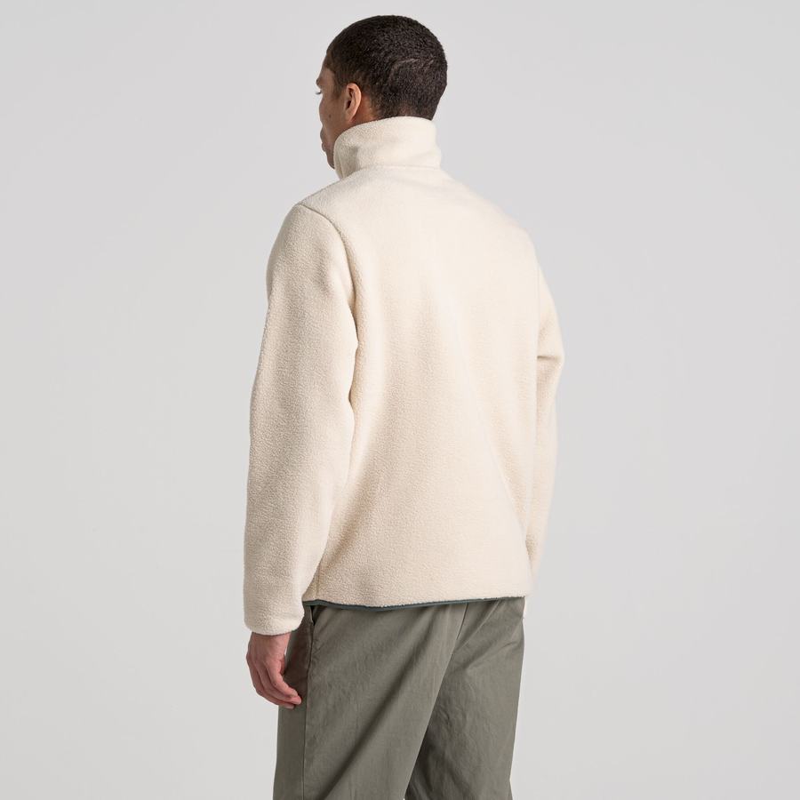 White Craghoppers Sulivan Overhead Men's Sweaters | EQV9342CE