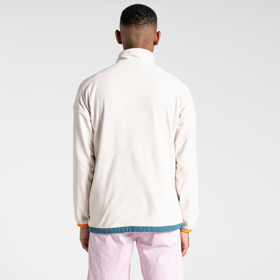 White Craghoppers Welwood Half Zip Men's Sweaters | VMD8628QG