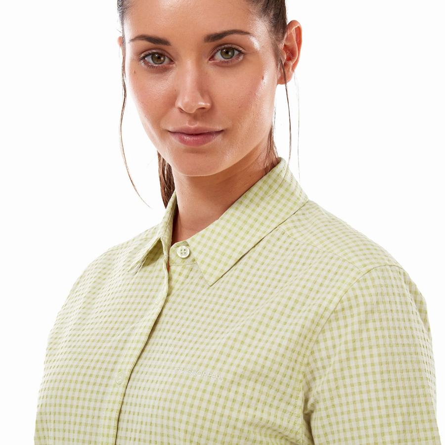 Yellow Craghoppers Nasima Short Sleeved Women's Shirts | GVO3945AP