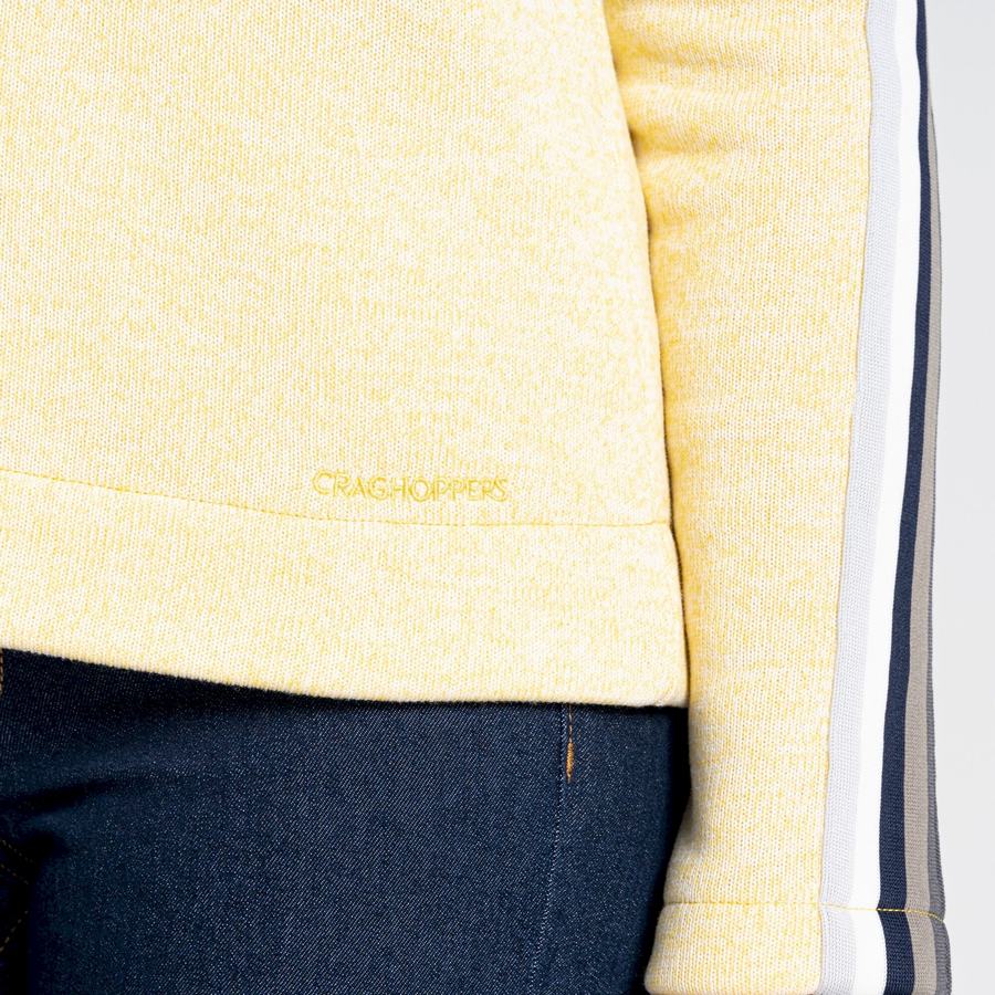 Yellow Craghoppers Pinalla Crew Neck Women's Sweatshirts | ZOP367JJ